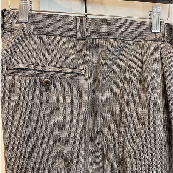ZANELLA Men’s Wool Dress Pants light grey pleated Stefano. Waist 36” 28” Inseam - Picture 1 of 13